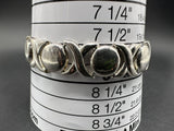 Sterling Silver XO Heart Link Bracelet Elegant 8” 11MM Wide