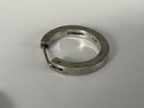 Vintage 925 Sterling Silver Hoop Earrings 1.25” Diameter 10.5grams~ High Quality