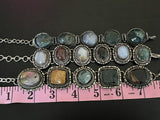 Tribal Bracelet Necklace Mixed Lot Silver  Semi-Precious Stones Artisan Boho