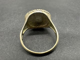 Vintage Sterling Silver 925 Mother Of Pearl Ring Sz 8