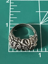 925 Sterling Silver Taxco Mexico Unique Art Deco Ring (Size 5)