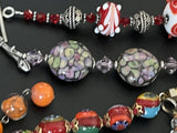 Lot of Assorted Millefiori & Art Glass Beaded Jewelry 12pcs