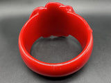 Red Rose Acrylic Statement Bracelet 8”