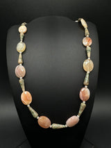 Natural Mixed Gemstone Necklace Multi Color Stone 34G ~20" long