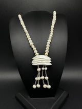 Genuine Baroque Pearl Tassel Necklace 18”