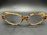 Vintage Jean Jafont Hibiscus 550 Braun Oval Glasses Frames Eyeglasses