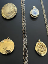 Collection Lot Vintage Locket Design Jewelry.. Picture, Solid Perfume