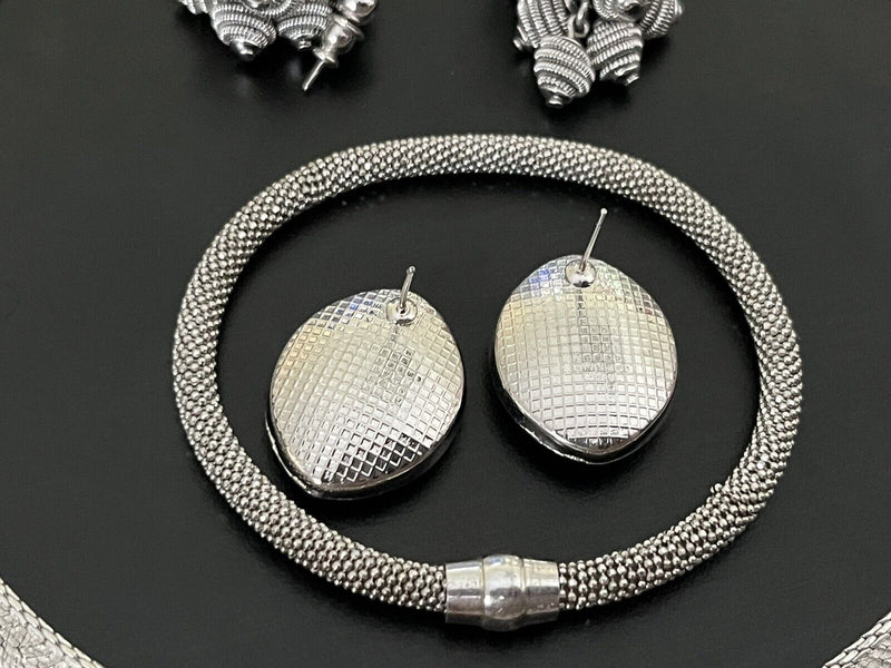 Vintage To Now Silver Tone Highend Statement  Jewelry Lot