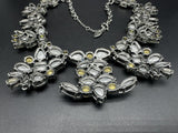 Ann Taylor CRYSTAL STATEMENT NECKLACE “19” 132Gs