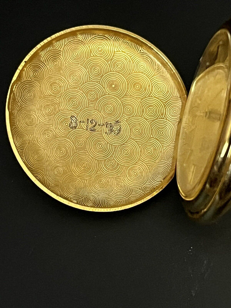 Vintage  1995 Waltham Gold-Tone Monogram UNTESTED Pocket Watch Grade