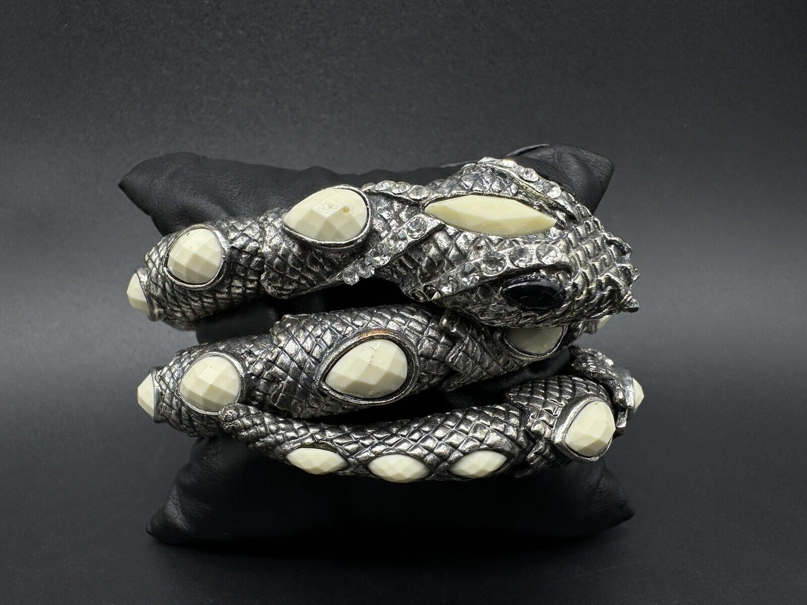 Women Bangle Bracelet Metal Fashion Jewelry Wrap Around Snake One Size Fit All