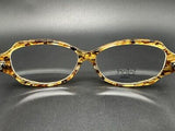 Vintage Jean Jafont Hibiscus 550 Braun Oval Glasses Frames Eyeglasses