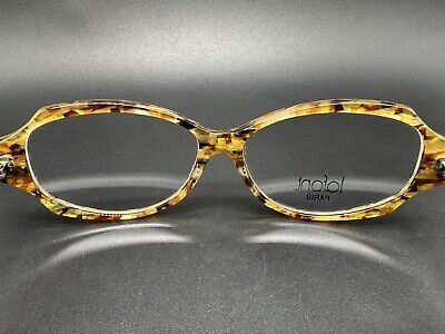 Vintage Jean Jafont Hibiscus 550 Braun Oval Glasses Frames Eyeglasses