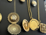 Collection Lot Vintage Locket Design Jewelry.. Picture, Solid Perfume