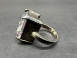 Vintage Mystic Topaz Ring Sterling Silver Sz 7.25 Grams 8