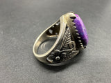 Purple Rhombus Stone 925 Sterling Silver Ring Size 7, 7Gs