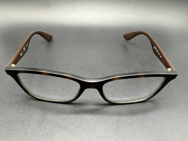 NEW RAY-BAN RB 7047 5573 DARK BROWN AUTHENTIC EYEGLASSES 54-17