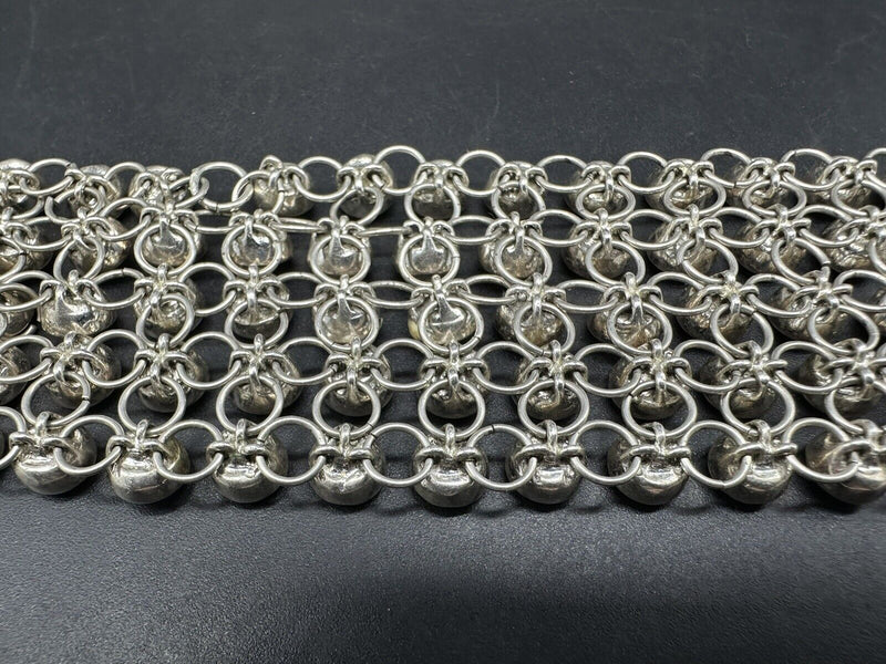 Crystal Vintage Bracelet Extra Wide 7” Long