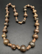 Ethnic Tribal Stone Bead Necklace -- 26”