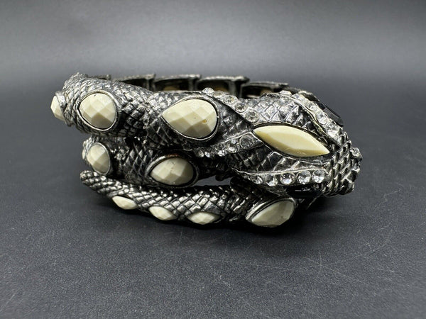 Women Bangle Bracelet Metal Fashion Jewelry Wrap Around Snake One Size Fit All