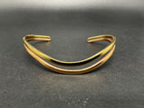 Vintage Signed Sergio Club California TriColor Copper Cuff Bracelet 6.75"