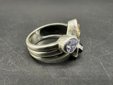 Retired SILPADA Multi Gemstone Ring Sterling Silver Size 7