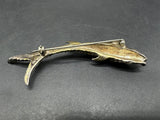 925 SIGNED STERLING SILVER KOI FISH BROOCH