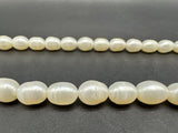 VTG 925 Sterling Silver Freshwater White Baroque Pearl Necklace 18” Long