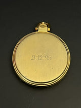 Vintage  1995 Waltham Gold-Tone Monogram UNTESTED Pocket Watch Grade