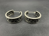 Native American Sterling Silver Vintage Braided Earrings