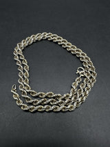 Sterling Silver Rope Necklace 18” 21Gs