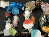 Lot of Assorted Art Glass Beaded  Bracelets Jewelry