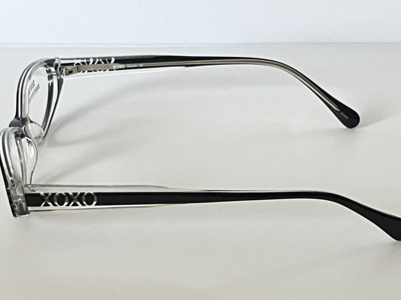 NWOT XOXO Charm Eyeglasses 50-17-140 Black Crystal Frames NB07