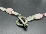 Rose Quartz Pink Natural Gemstone 40” Necklace