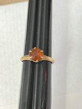 14k Yellow Gold Victorian Ostby Tourmaline Solitaire Ring~Sz 5.5~ Needs Repair