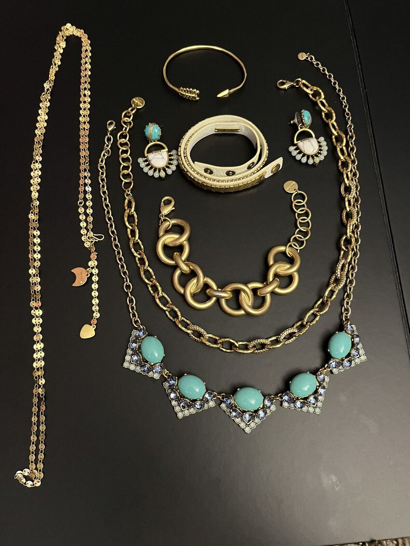 Stella & Dot Jewelry Lot Necklace Bracelet Earrings