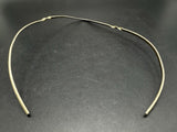 Vintage Sterling Silver Twisted V Stiff Choker Necklace 16”