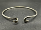 James Avery Sterling Silver Hook Bangle Bracelet 7Gs~6.75g