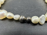 Genuine Baroque Fresh Water Pearl Bead Bracelet 7”