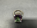 Vintage Mystic Topaz Ring Sterling Silver Sz 7.25 Grams 8