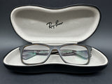 NEW RAY-BAN RB 7047 5573 DARK BROWN AUTHENTIC EYEGLASSES 54-17