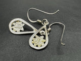 Sterling Silver Floral Earrings