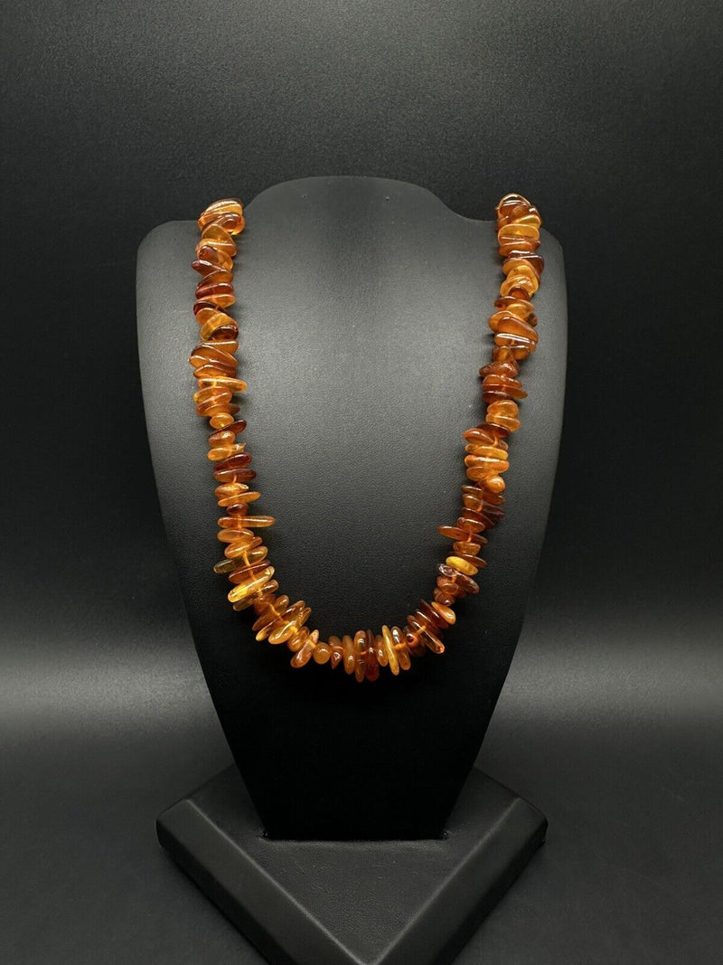 Natural cograc Baltic Amber Beads Necklace 22”