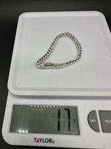925 Sterling Silver Women's Bracelet 17Gs 6.5”