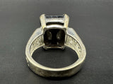 Sterling Silver Smoky Quartz  Ring Sz 8