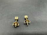 14k Yellow Gold Diamond Stud Earrings .10ct Diamond