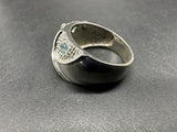 Sterling Silver 925 Aquamarine Cocktail Ring Sz 10 8Gs