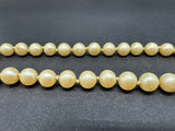 Vintage Genuine Pearl Gold Plated Clasp Necklace 17”