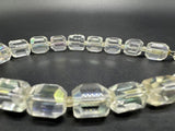 Vintage Austrian Crystal Rock Aurora Borealis beaded necklace 14”