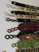 Lot Of 14 Beadwork Seed Beads Bracelets Mixed Jewelry Lot 1/2”-1” Wide